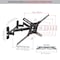 Barkan Barkan 13 - 90 inch Full Motion - 4 Movement Dual Arm Flat / Curved TV Wall Mount 132 lbs Black BM464 - alternate 9